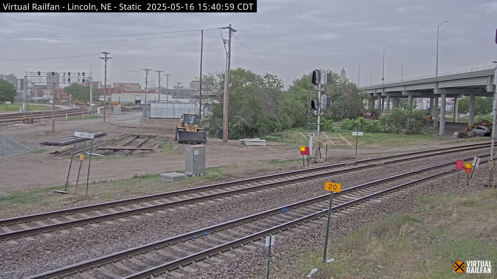 Lincoln Railroad Junction Live Cam - Lincoln, Lancaster,Nebraska, USA 