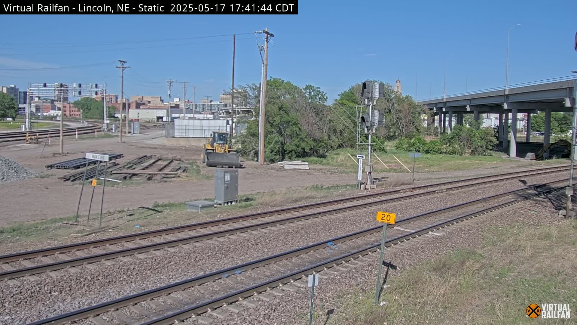 Lincoln Railroad Junction Live Cam - Lincoln, Lancaster,Nebraska, USA 
