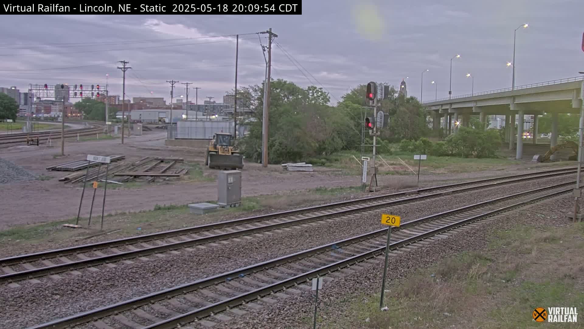 Lincoln Railroad Junction Live Cam - Lincoln, Lancaster,Nebraska, USA 
