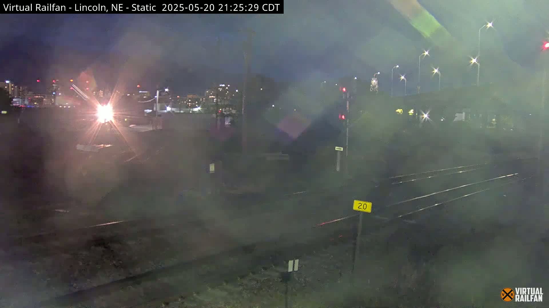Lincoln Railroad Junction Live Cam - Lincoln, Lancaster,Nebraska, USA 