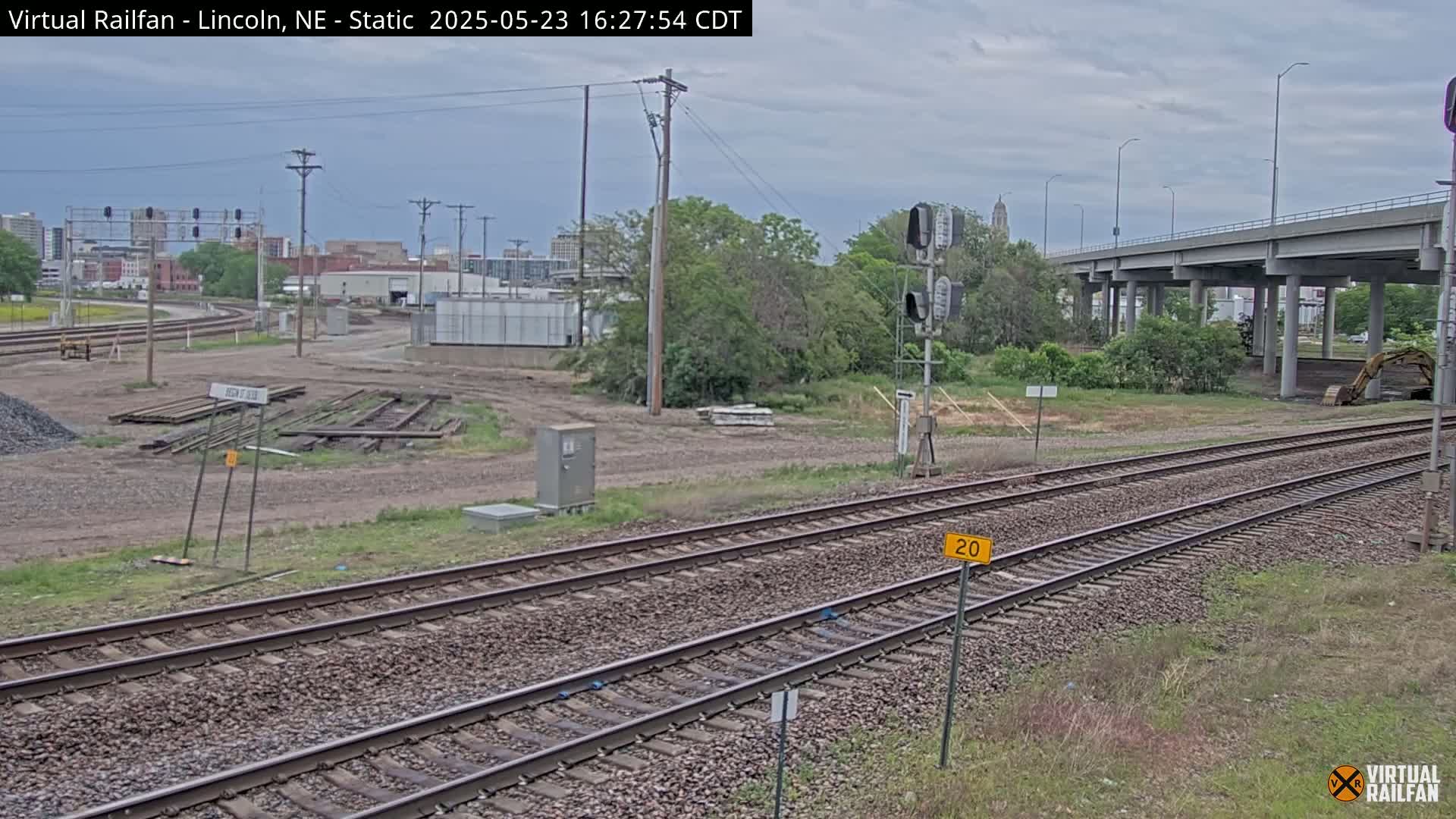 Lincoln Railroad Junction Live Cam - Lincoln, Lancaster,Nebraska, USA 