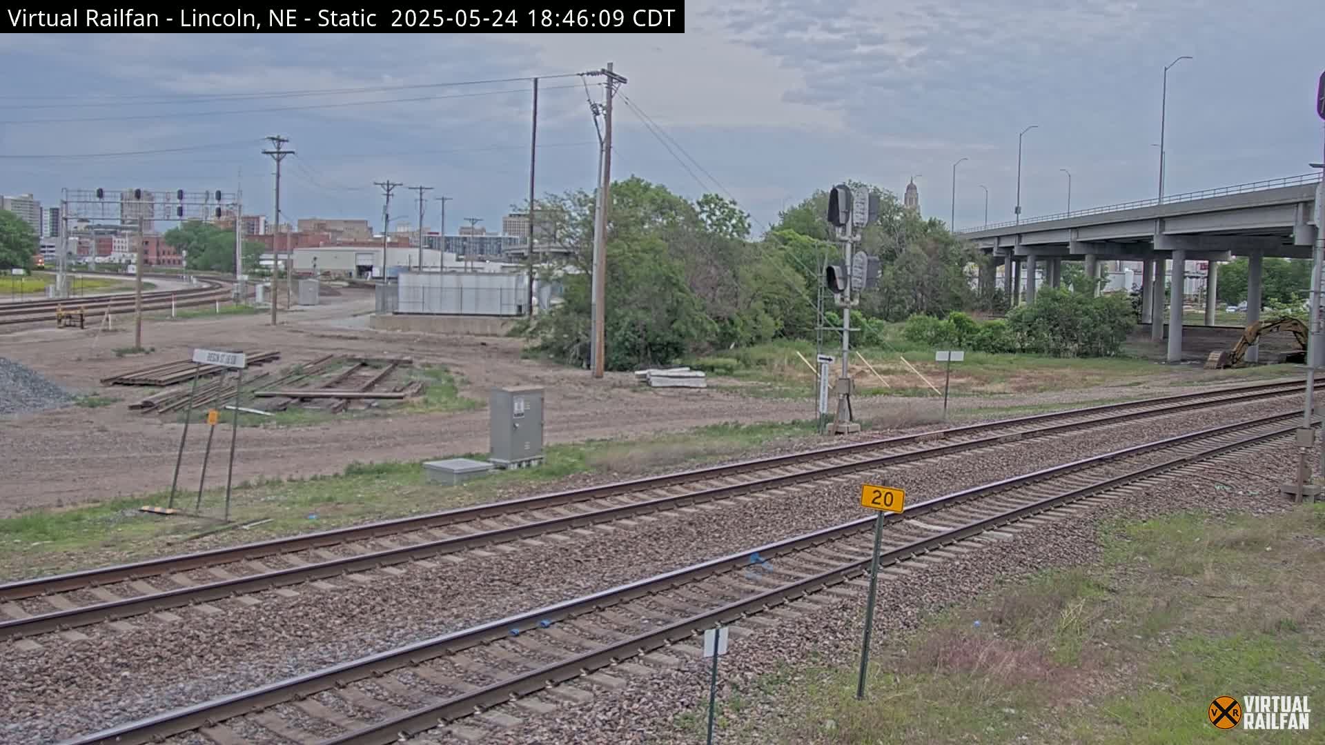 Lincoln Railroad Junction Live Cam - Lincoln, Lancaster,Nebraska, USA 