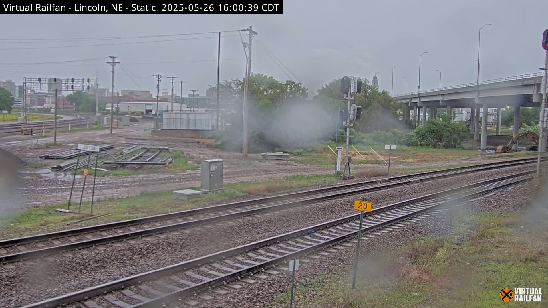 Lincoln Railroad Junction Live Cam - Lincoln, Lancaster,Nebraska, USA 