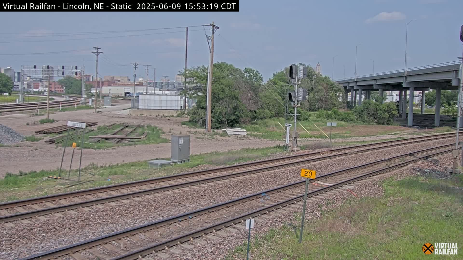 Lincoln Railroad Junction Live Cam - Lincoln, Lancaster,Nebraska, USA 