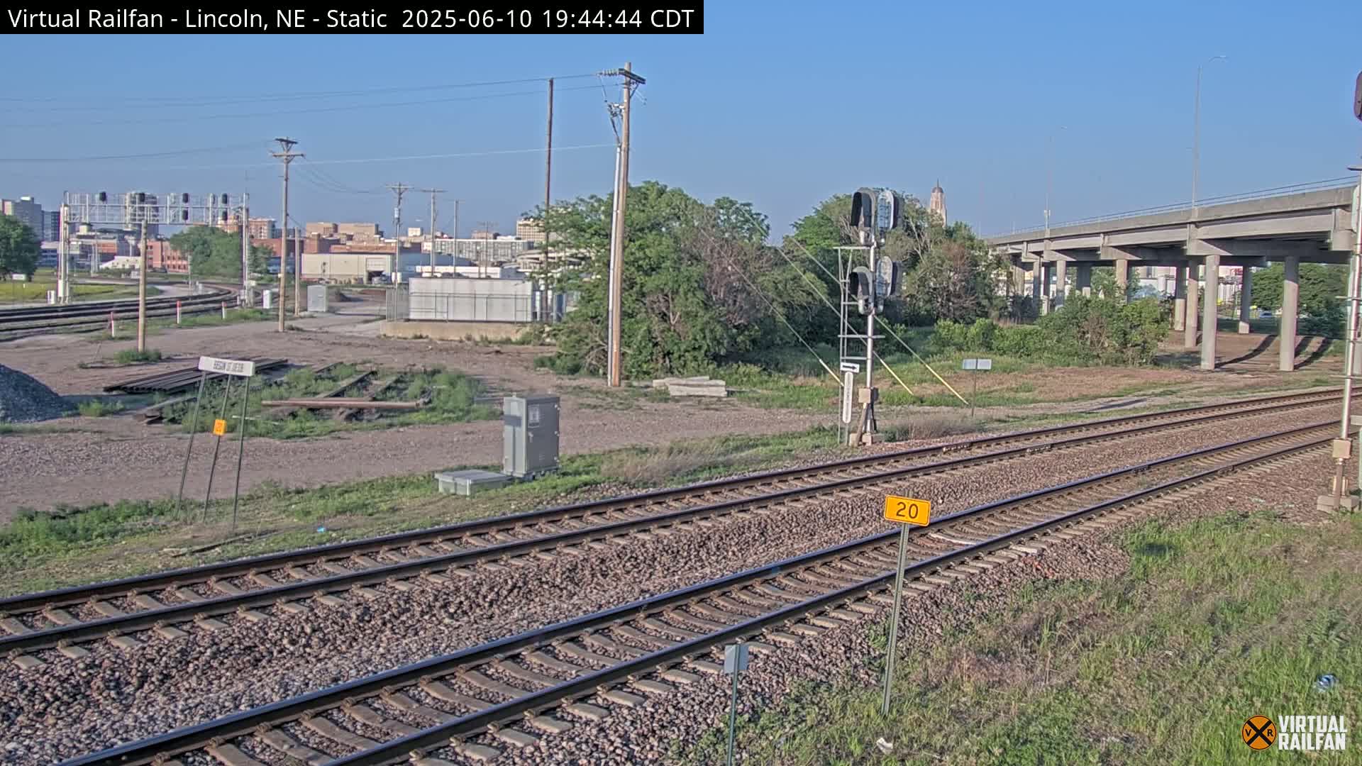 Lincoln Railroad Junction Live Cam - Lincoln, Lancaster,Nebraska, USA 