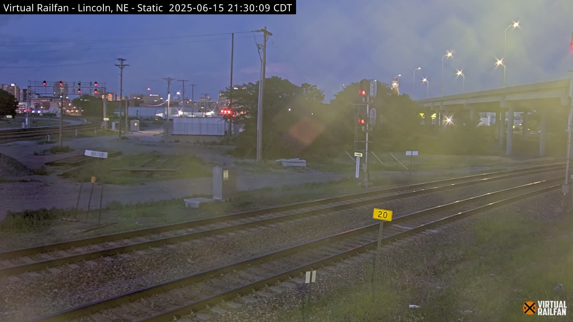 Lincoln Railroad Junction Live Cam - Lincoln, Lancaster,Nebraska, USA 