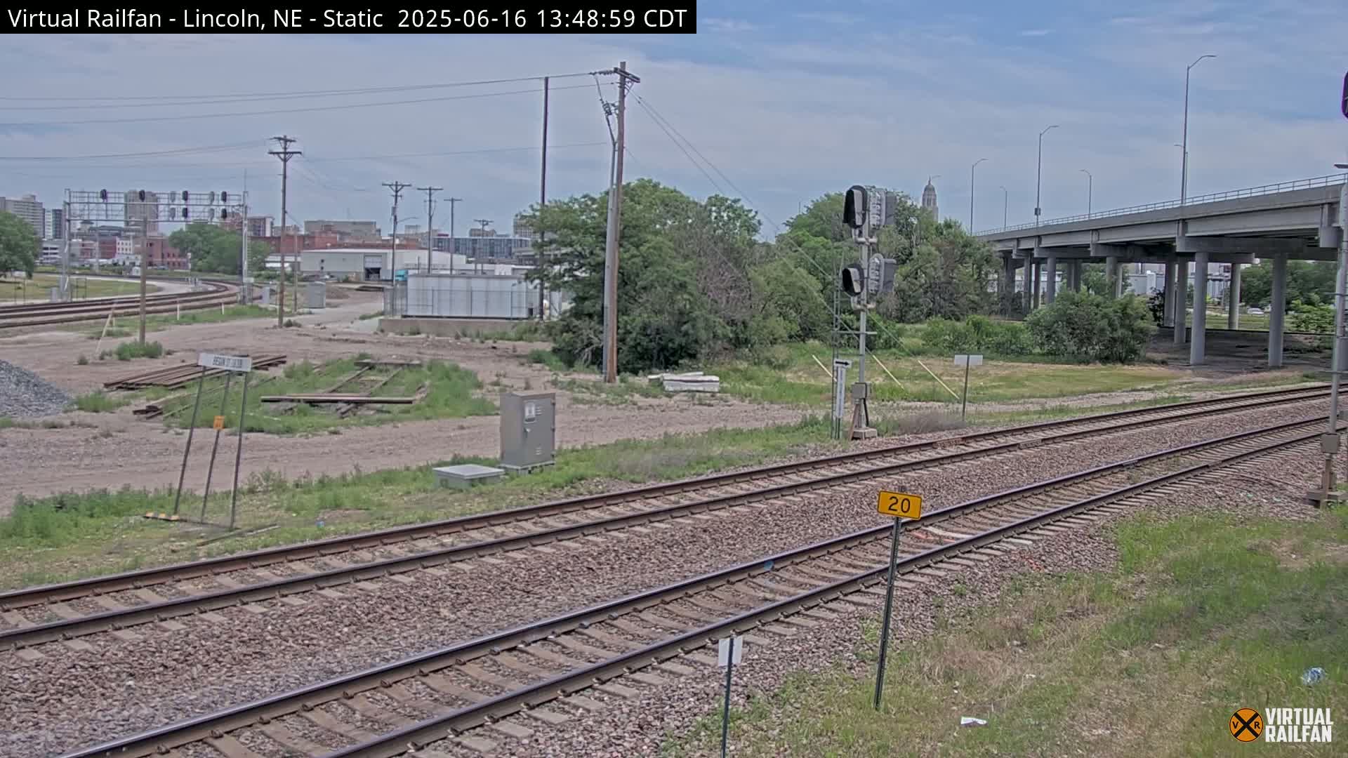 Lincoln Railroad Junction Live Cam - Lincoln, Lancaster,Nebraska, USA 