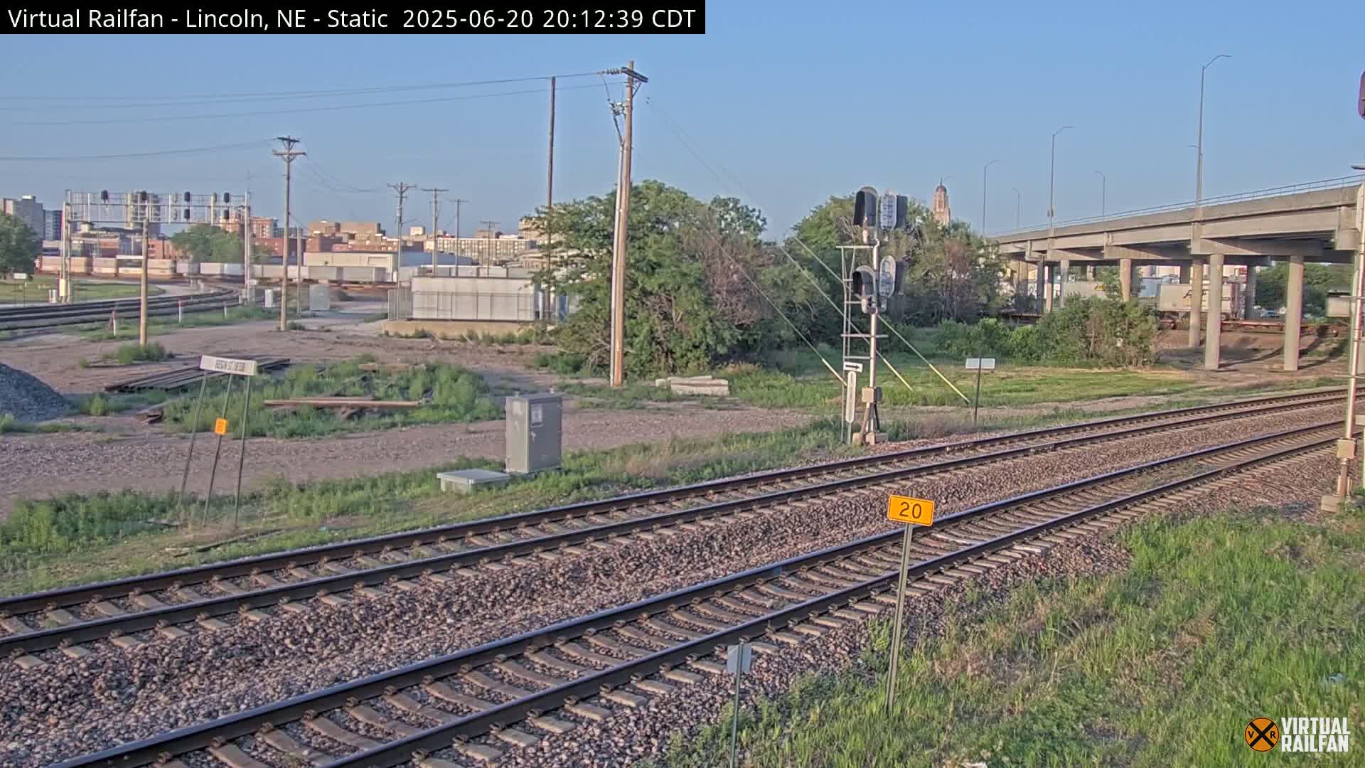 Lincoln Railroad Junction Live Cam - Lincoln, Lancaster,Nebraska, USA 