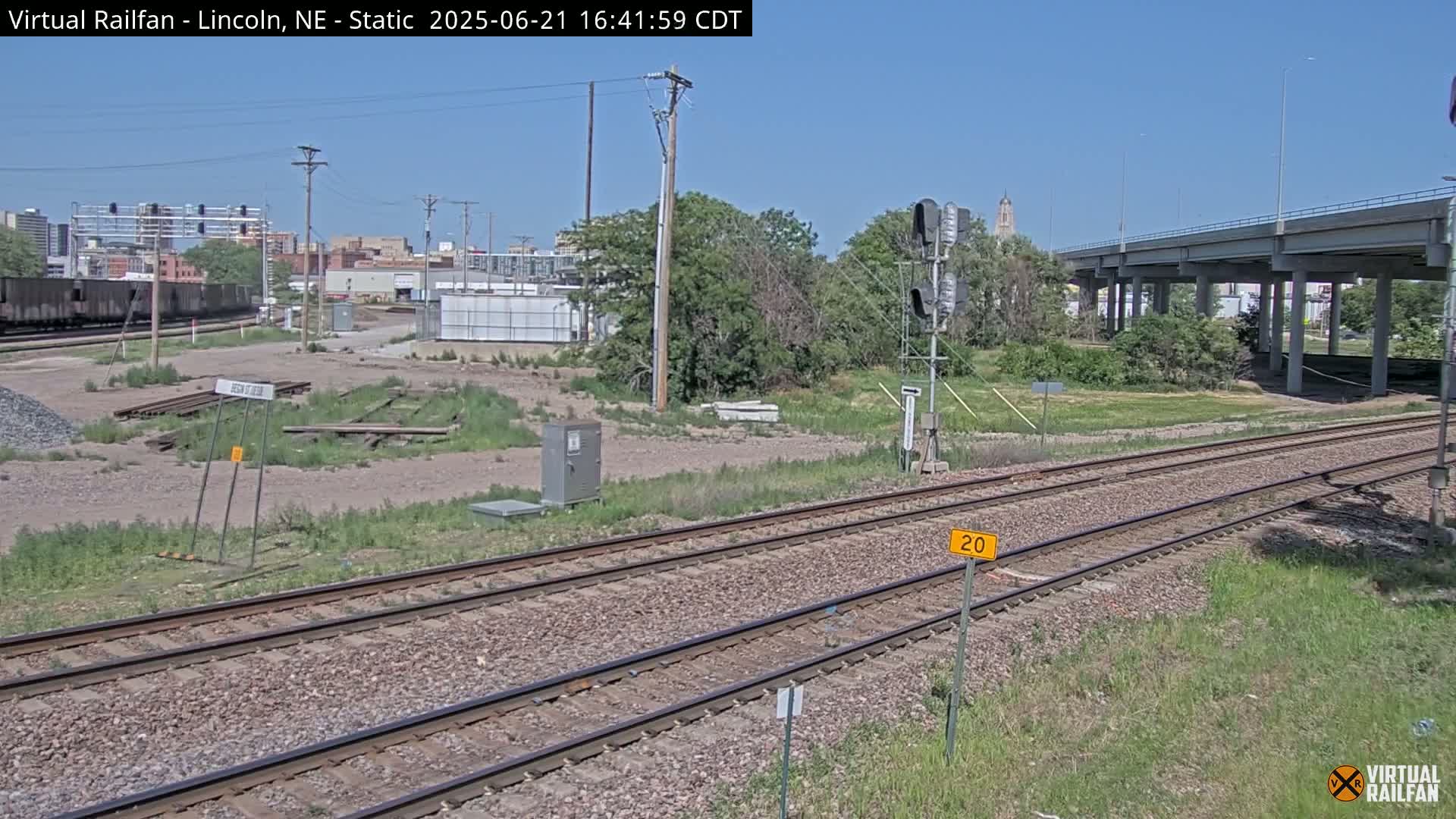 Lincoln Railroad Junction Live Cam - Lincoln, Lancaster,Nebraska, USA 