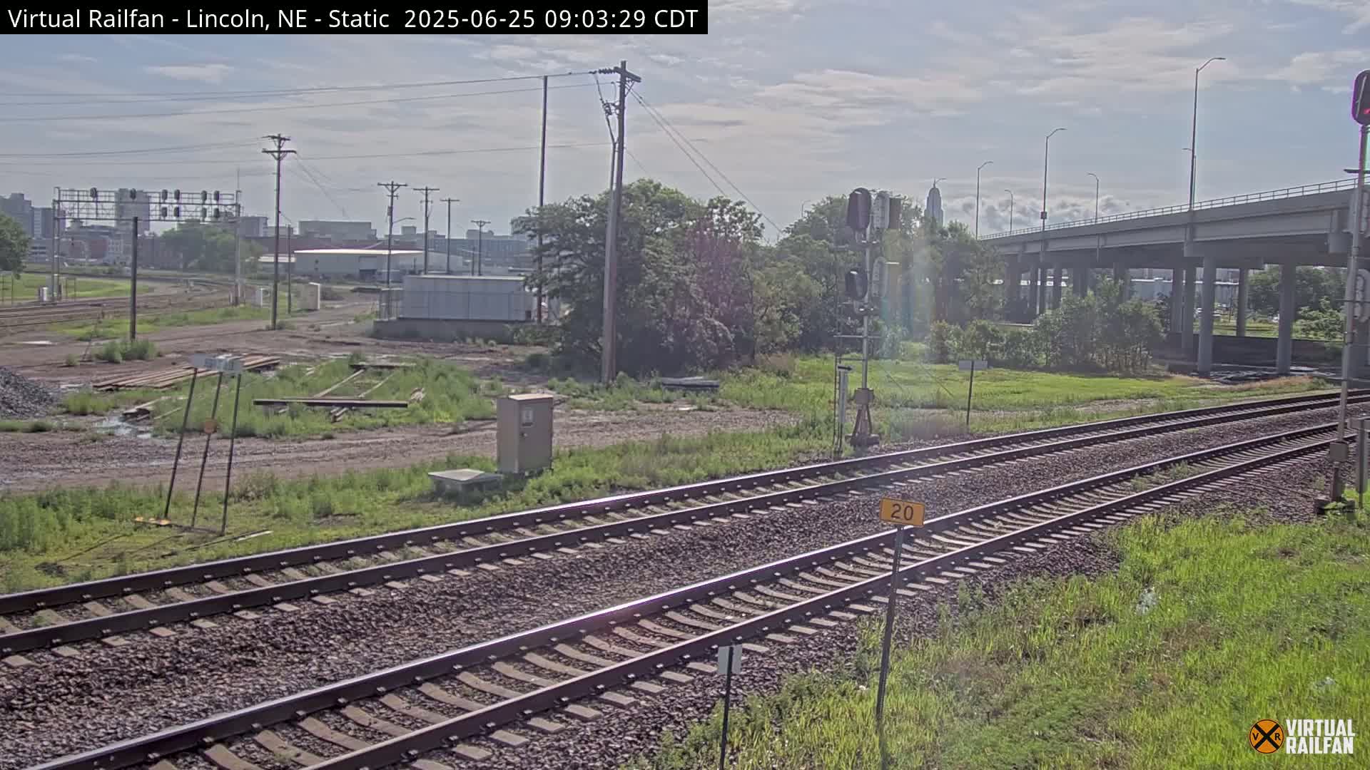 Lincoln Railroad Junction Live Cam - Lincoln, Lancaster,Nebraska, USA 