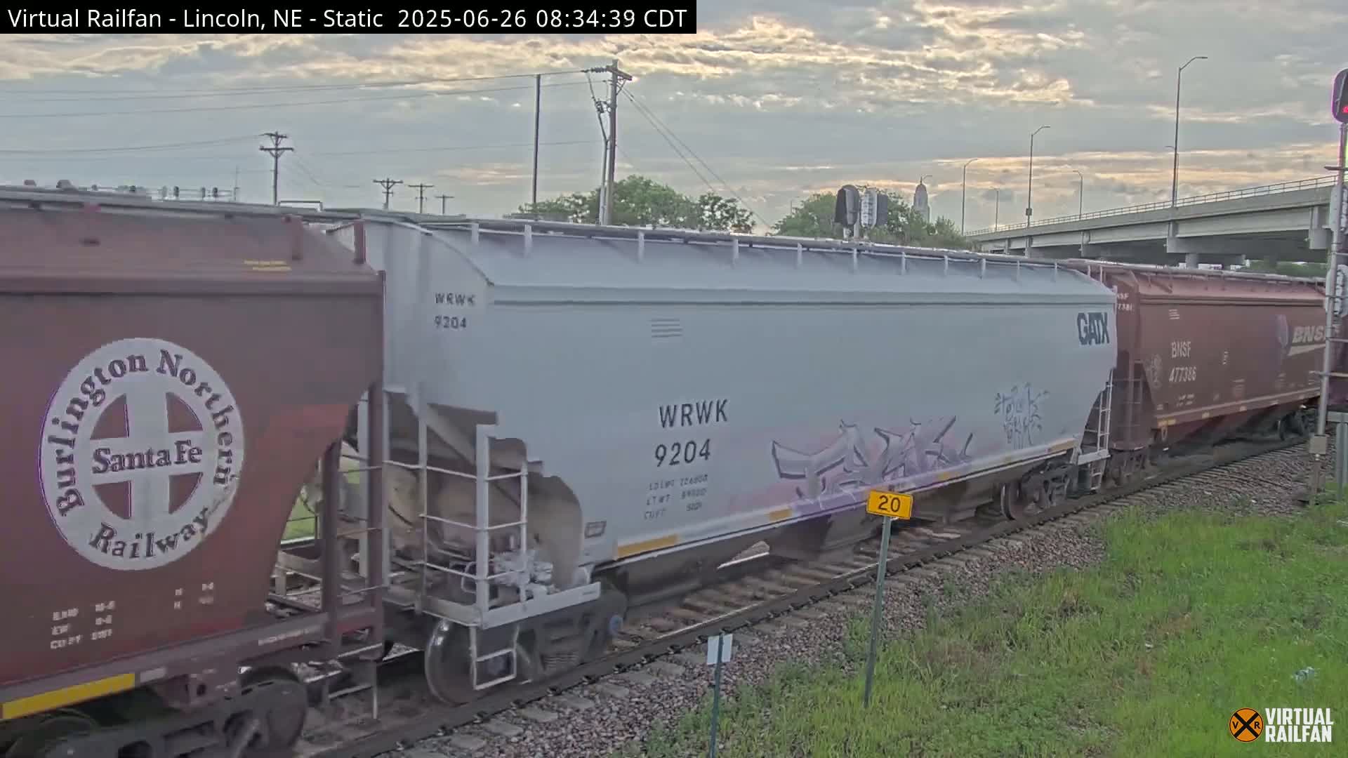 Lincoln Railroad Junction Live Cam - Lincoln, Lancaster,Nebraska, USA 