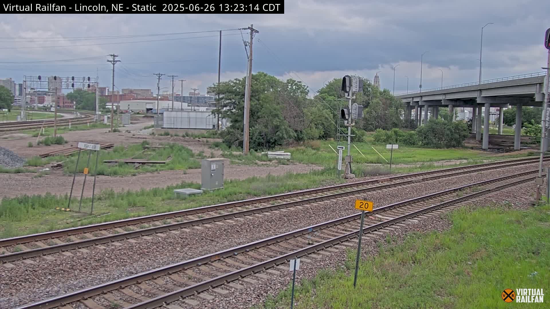 Lincoln Railroad Junction Live Cam - Lincoln, Lancaster,Nebraska, USA 