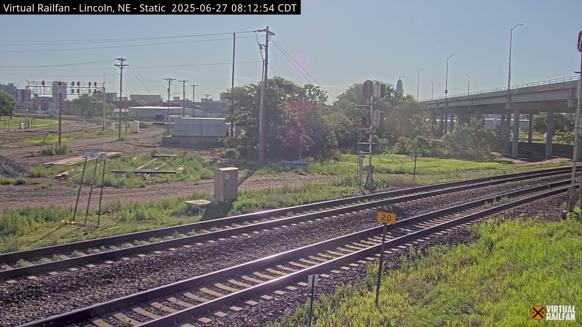 Lincoln Railroad Junction Live Cam - Lincoln, Lancaster,Nebraska, USA 