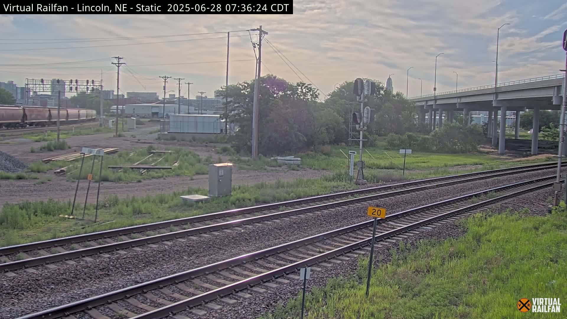 Lincoln Railroad Junction Live Cam - Lincoln, Lancaster,Nebraska, USA 