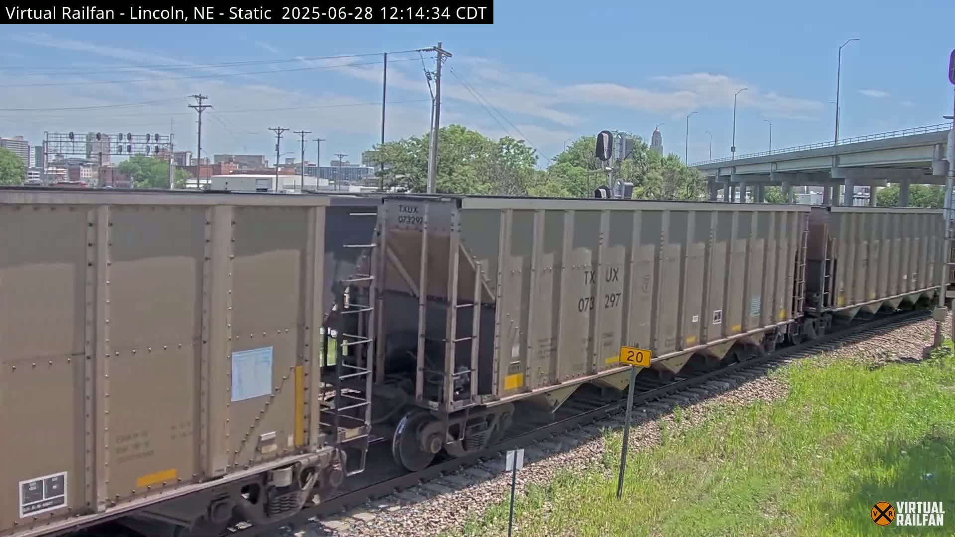Lincoln Railroad Junction Live Cam - Lincoln, Lancaster,Nebraska, USA 