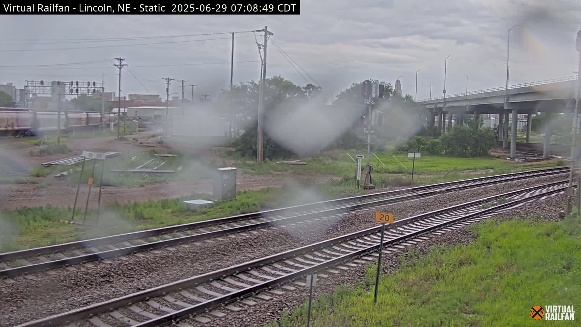 Lincoln Railroad Junction Live Cam - Lincoln, Lancaster,Nebraska, USA 