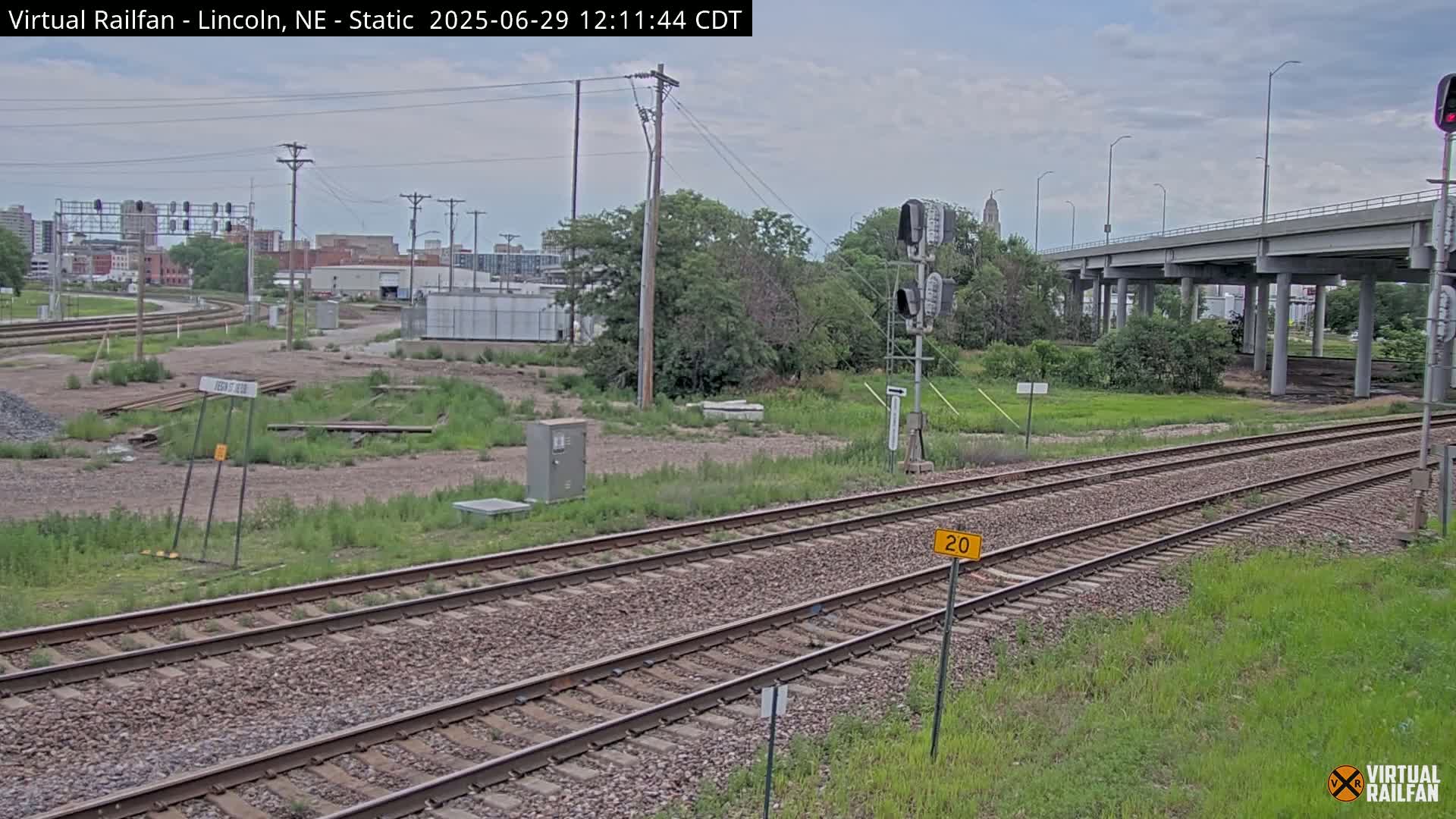 Lincoln Railroad Junction Live Cam - Lincoln, Lancaster,Nebraska, USA 