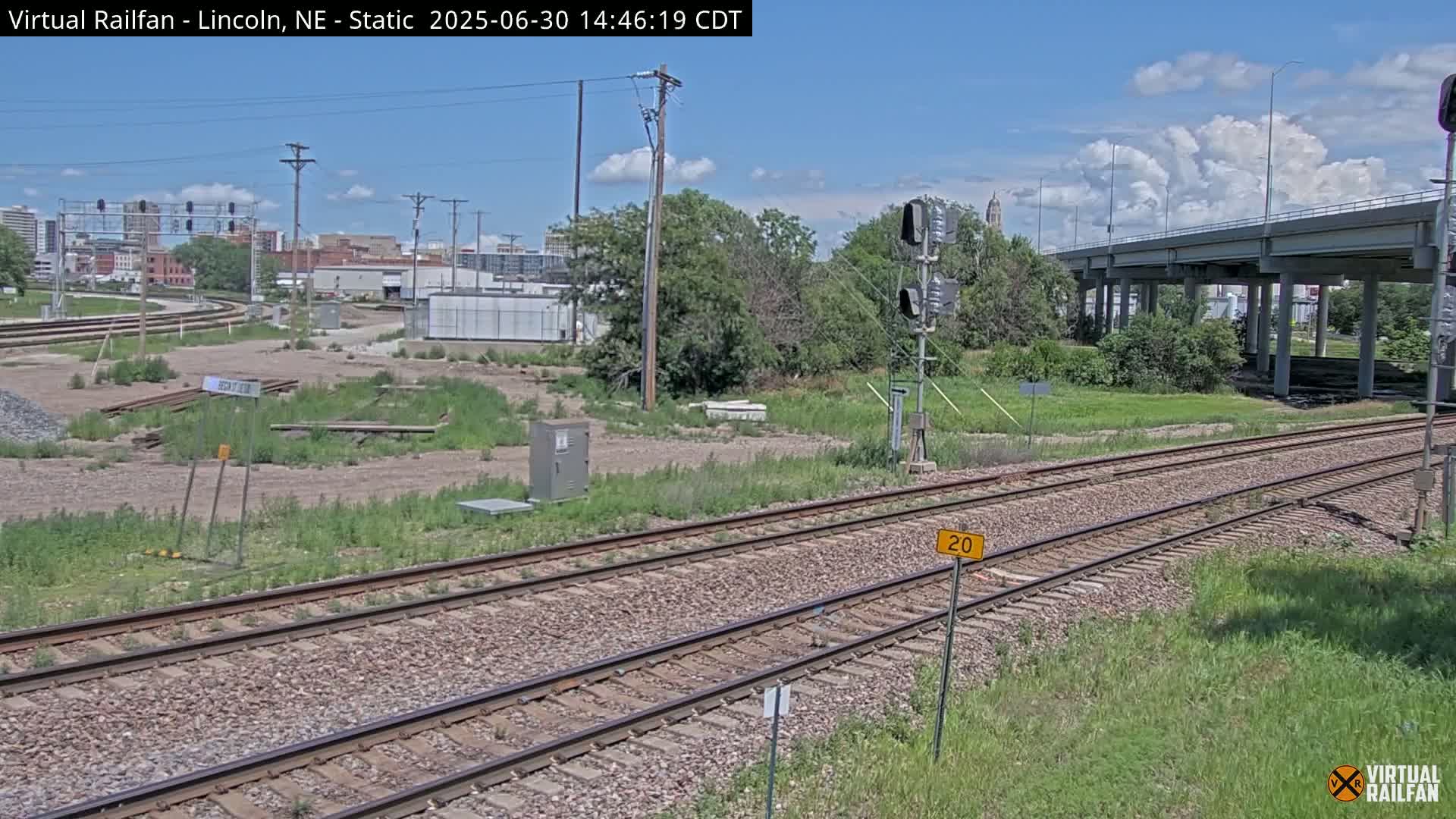 Lincoln Railroad Junction Live Cam - Lincoln, Lancaster,Nebraska, USA 