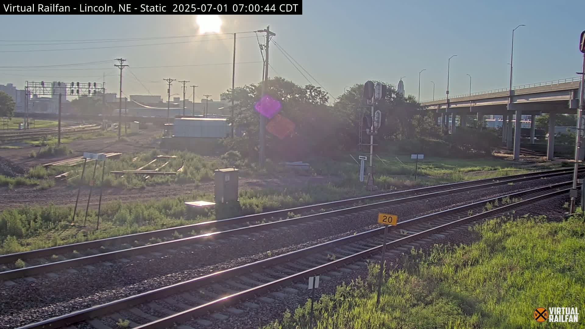 Lincoln Railroad Junction Live Cam - Lincoln, Lancaster,Nebraska, USA 