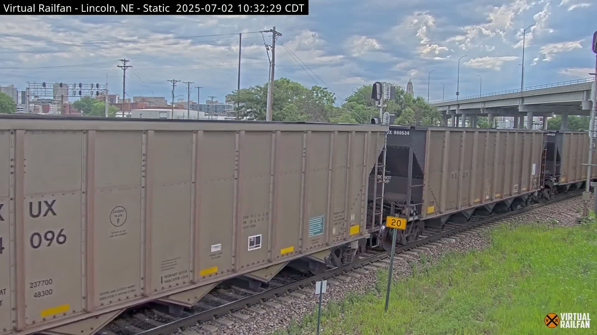 Lincoln Railroad Junction Live Cam - Lincoln, Lancaster,Nebraska, USA 