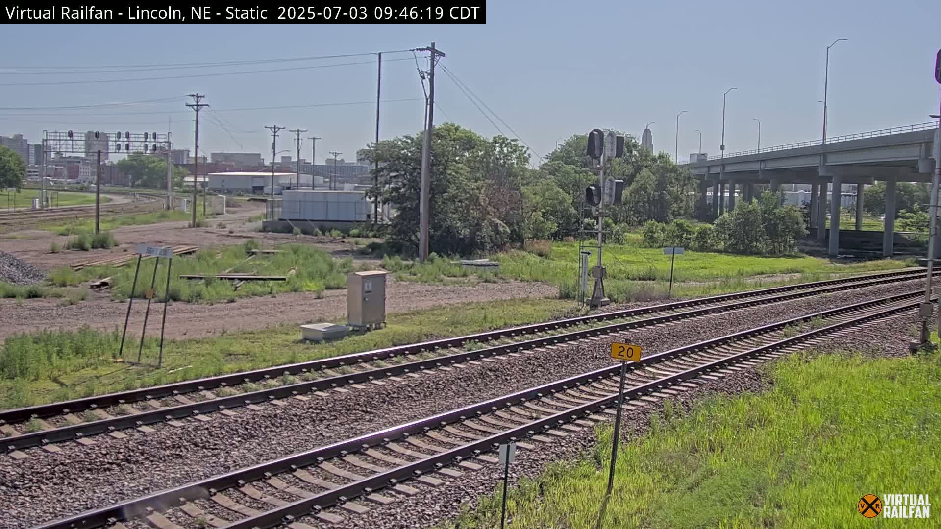 Lincoln Railroad Junction Live Cam - Lincoln, Lancaster,Nebraska, USA 