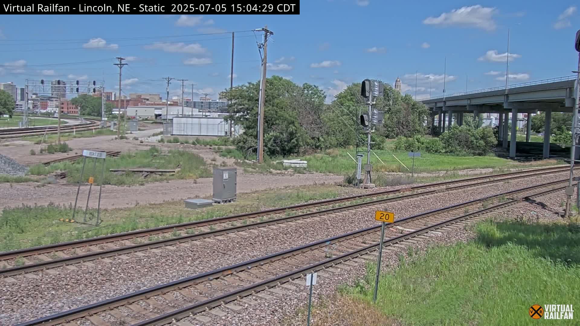 Lincoln Railroad Junction Live Cam - Lincoln, Lancaster,Nebraska, USA 