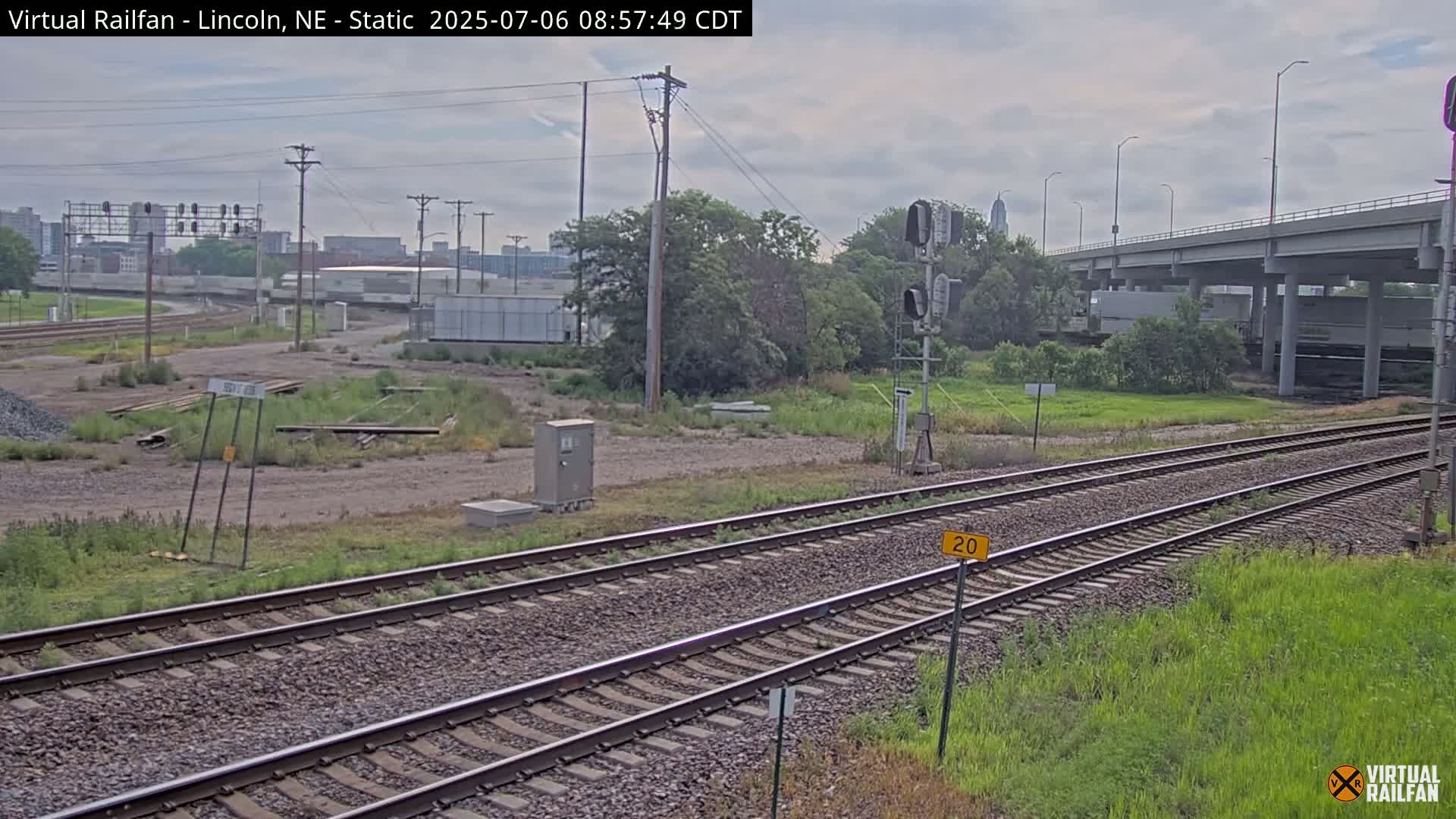 Lincoln Railroad Junction Live Cam - Lincoln, Lancaster,Nebraska, USA 