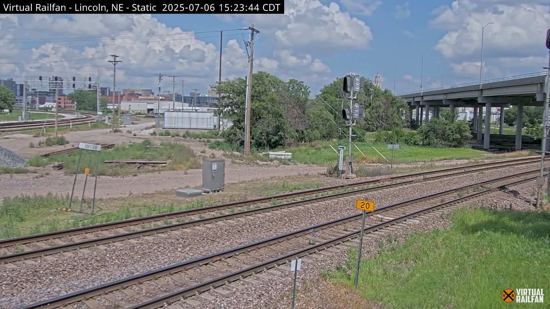 Lincoln Railroad Junction Live Cam - Lincoln, Lancaster,Nebraska, USA 