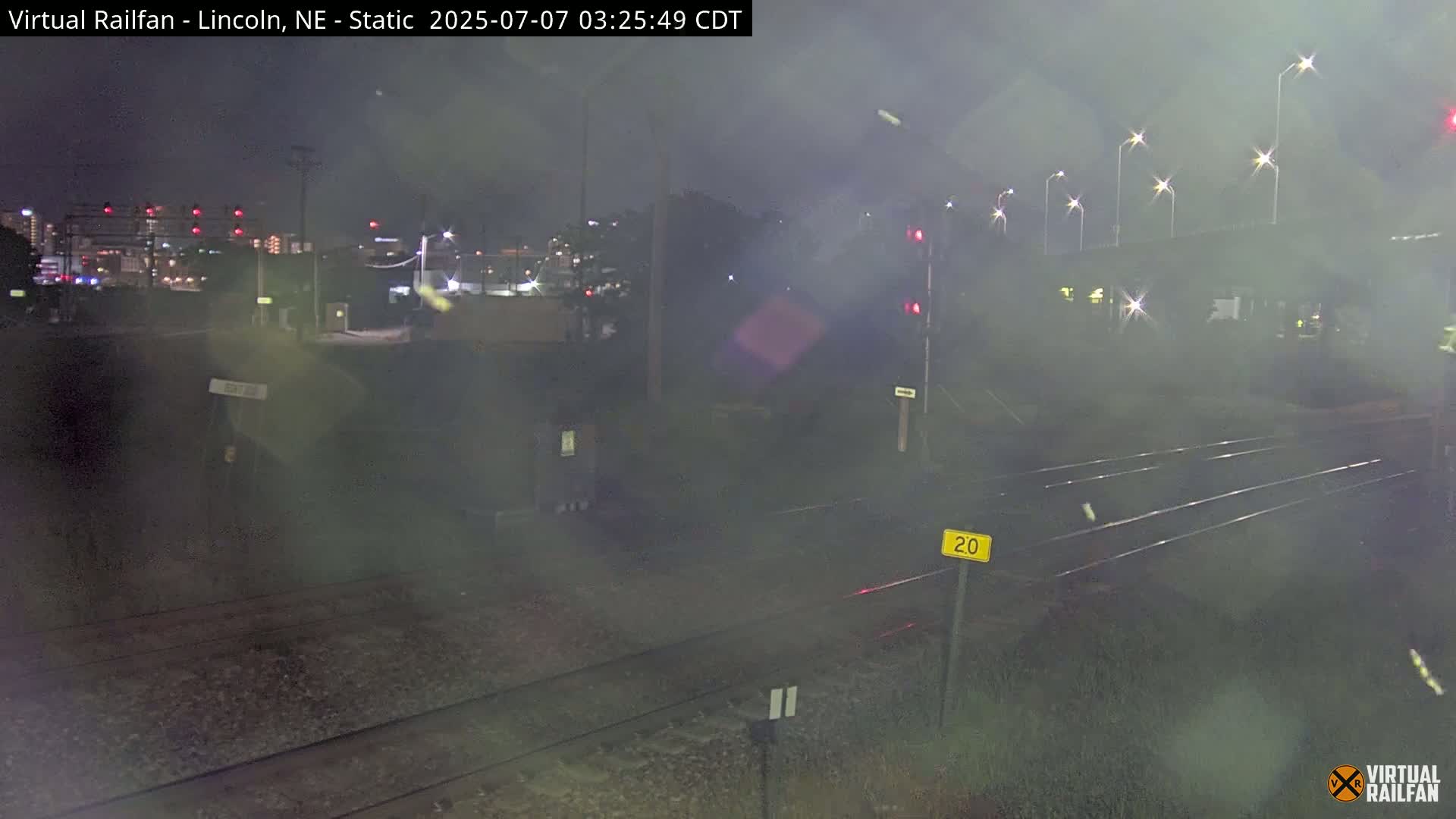 Lincoln Railroad Junction Live Cam - Lincoln, Lancaster,Nebraska, USA 
