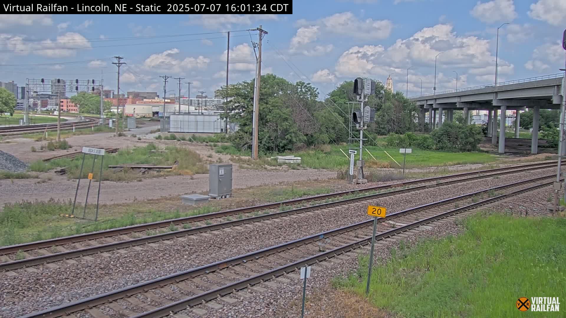 Lincoln Railroad Junction Live Cam - Lincoln, Lancaster,Nebraska, USA 