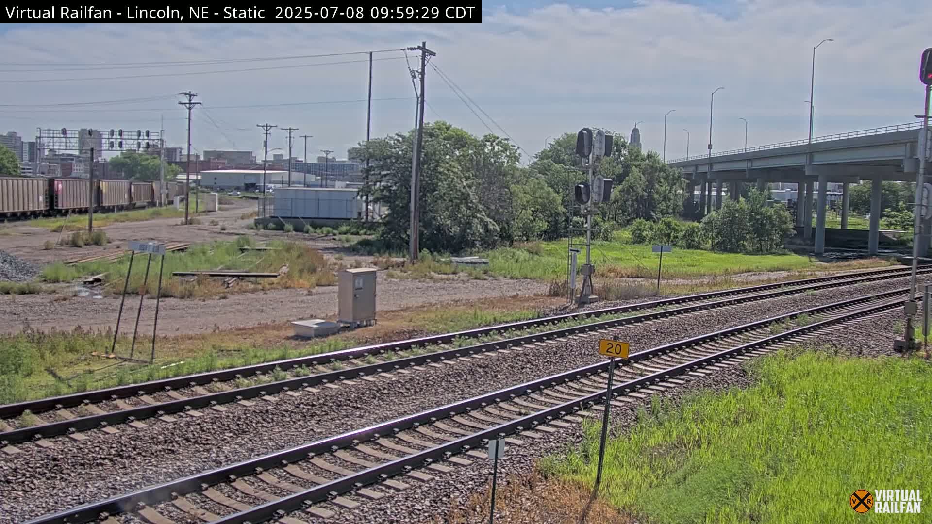 Lincoln Railroad Junction Live Cam - Lincoln, Lancaster,Nebraska, USA 