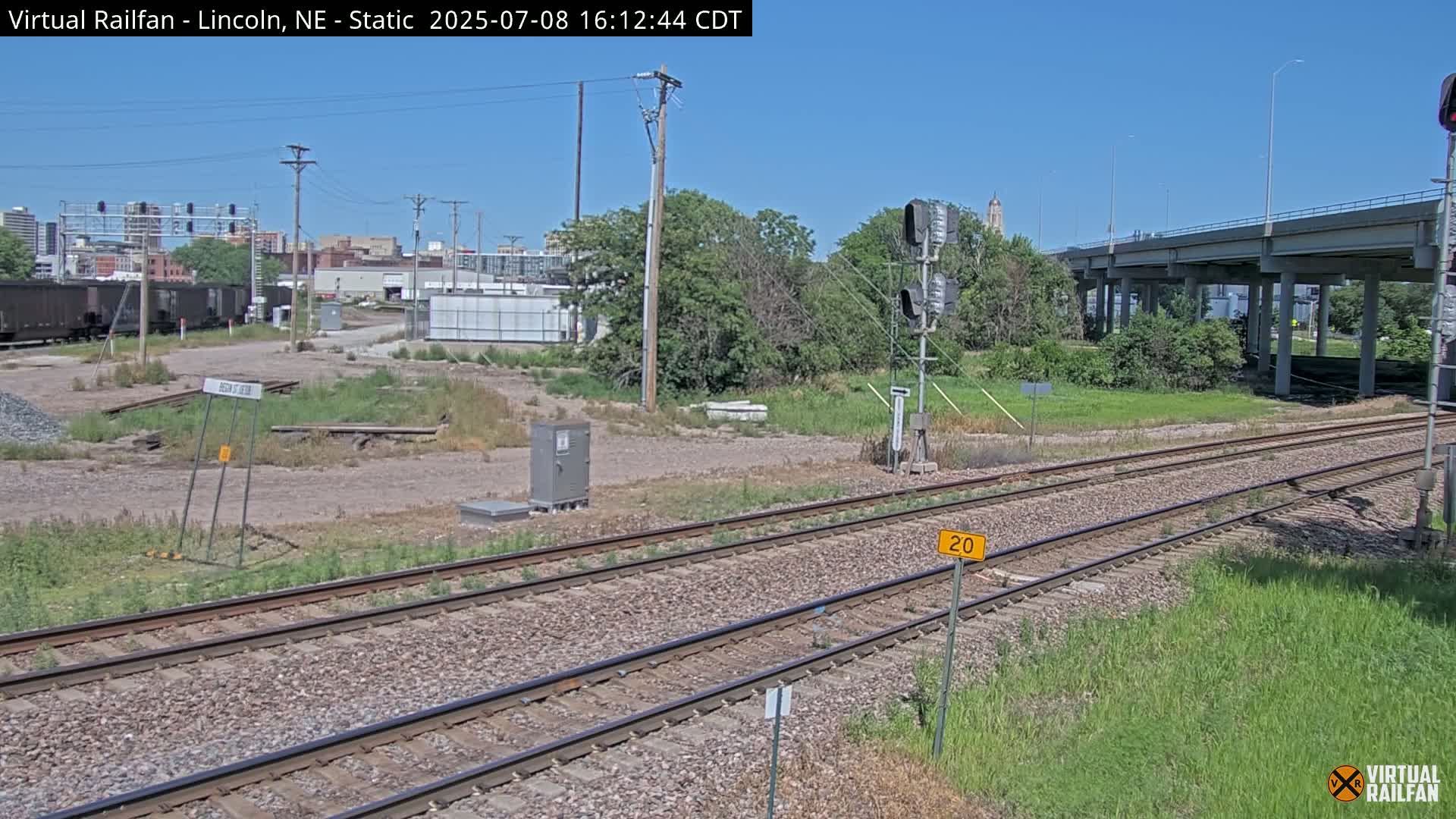 Lincoln Railroad Junction Live Cam - Lincoln, Lancaster,Nebraska, USA 