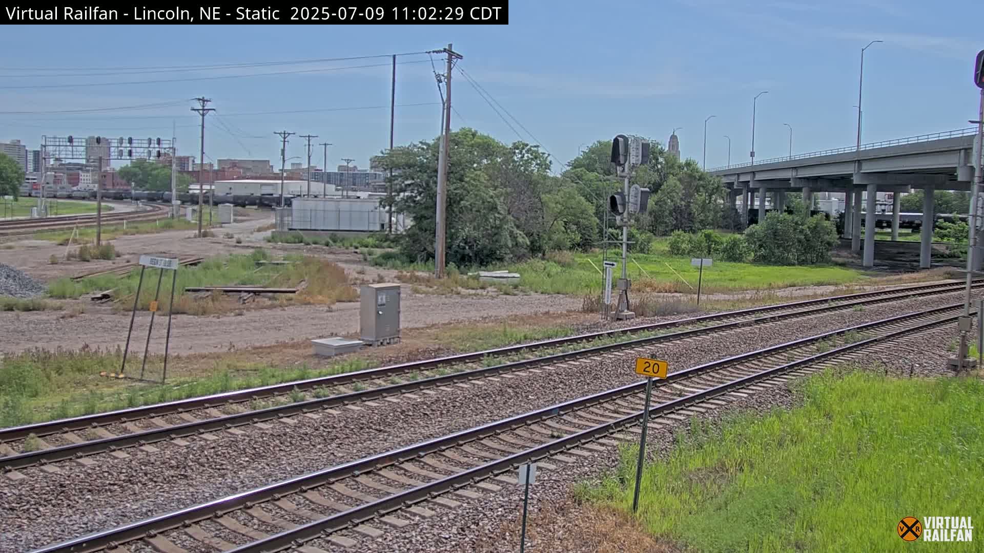 Lincoln Railroad Junction Live Cam - Lincoln, Lancaster,Nebraska, USA 