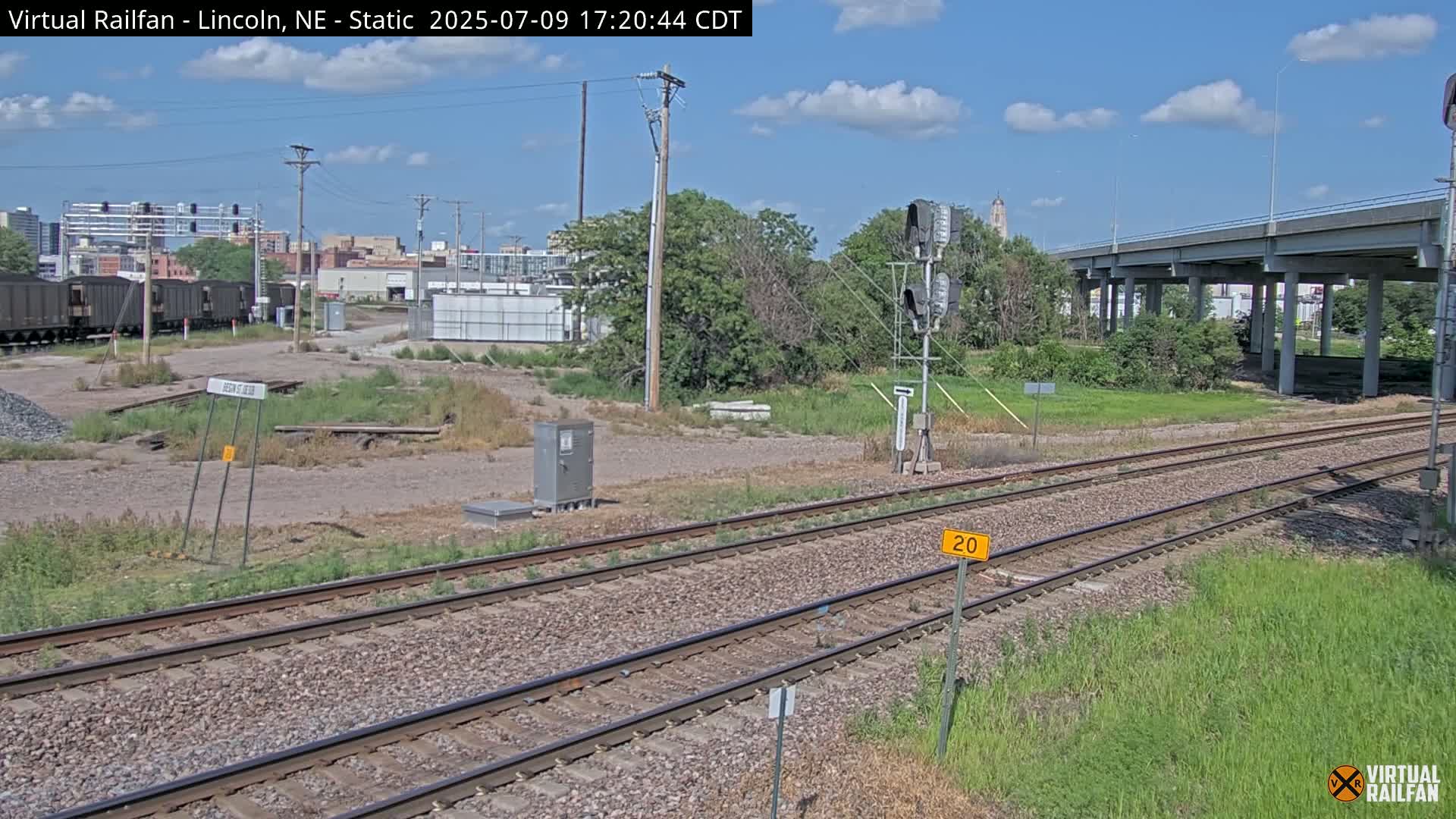 Lincoln Railroad Junction Live Cam - Lincoln, Lancaster,Nebraska, USA 