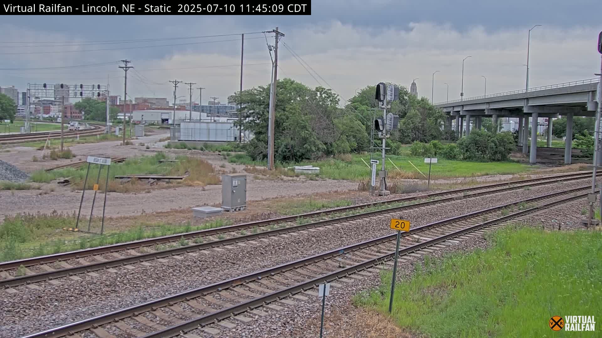 Lincoln Railroad Junction Live Cam - Lincoln, Lancaster,Nebraska, USA 