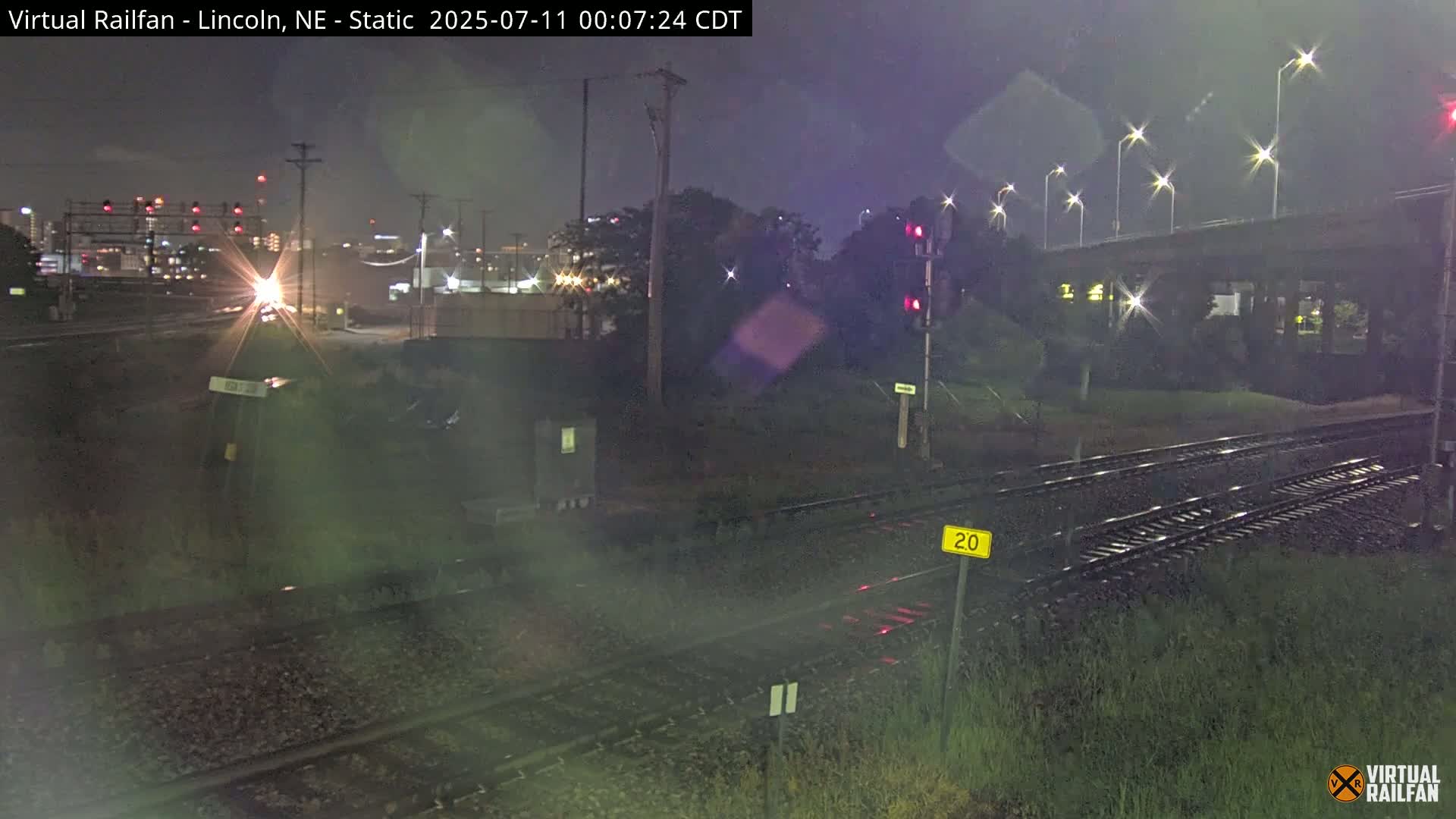 Lincoln Railroad Junction Live Cam - Lincoln, Lancaster,Nebraska, USA 