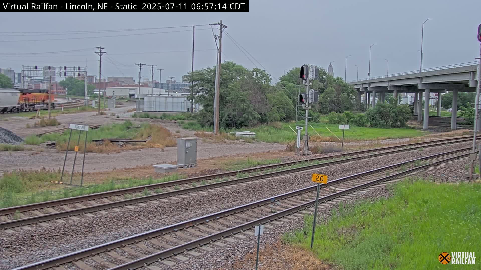 Lincoln Railroad Junction Live Cam - Lincoln, Lancaster,Nebraska, USA 