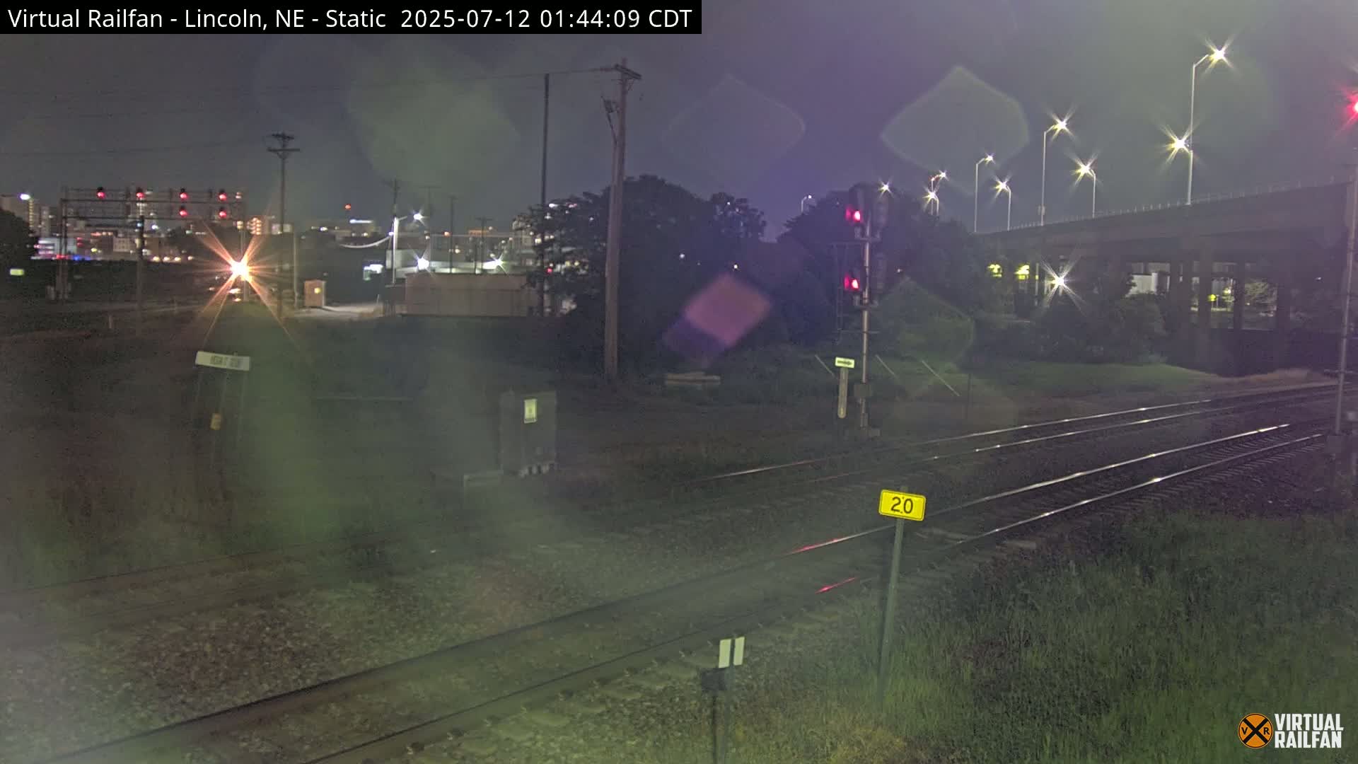 Lincoln Railroad Junction Live Cam - Lincoln, Lancaster,Nebraska, USA 