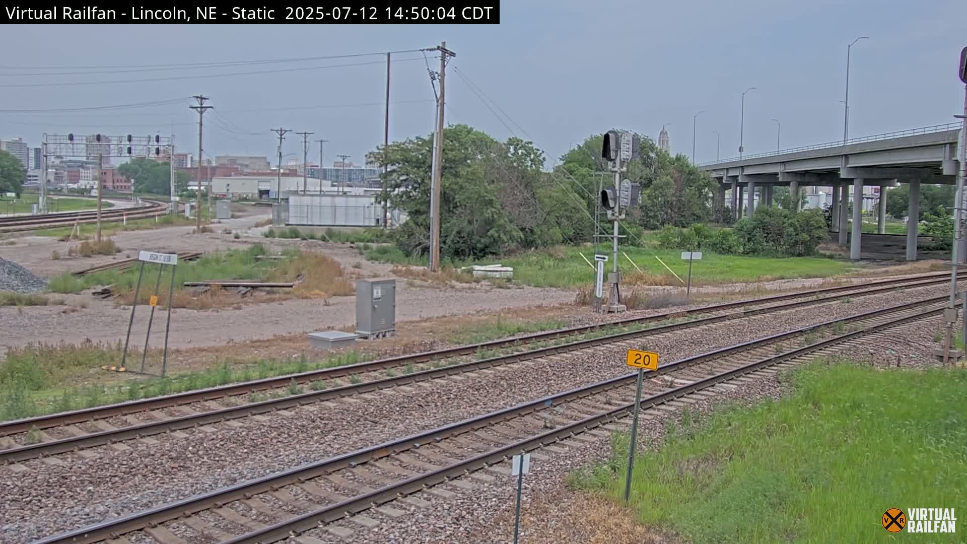 Lincoln Railroad Junction Live Cam - Lincoln, Lancaster,Nebraska, USA 