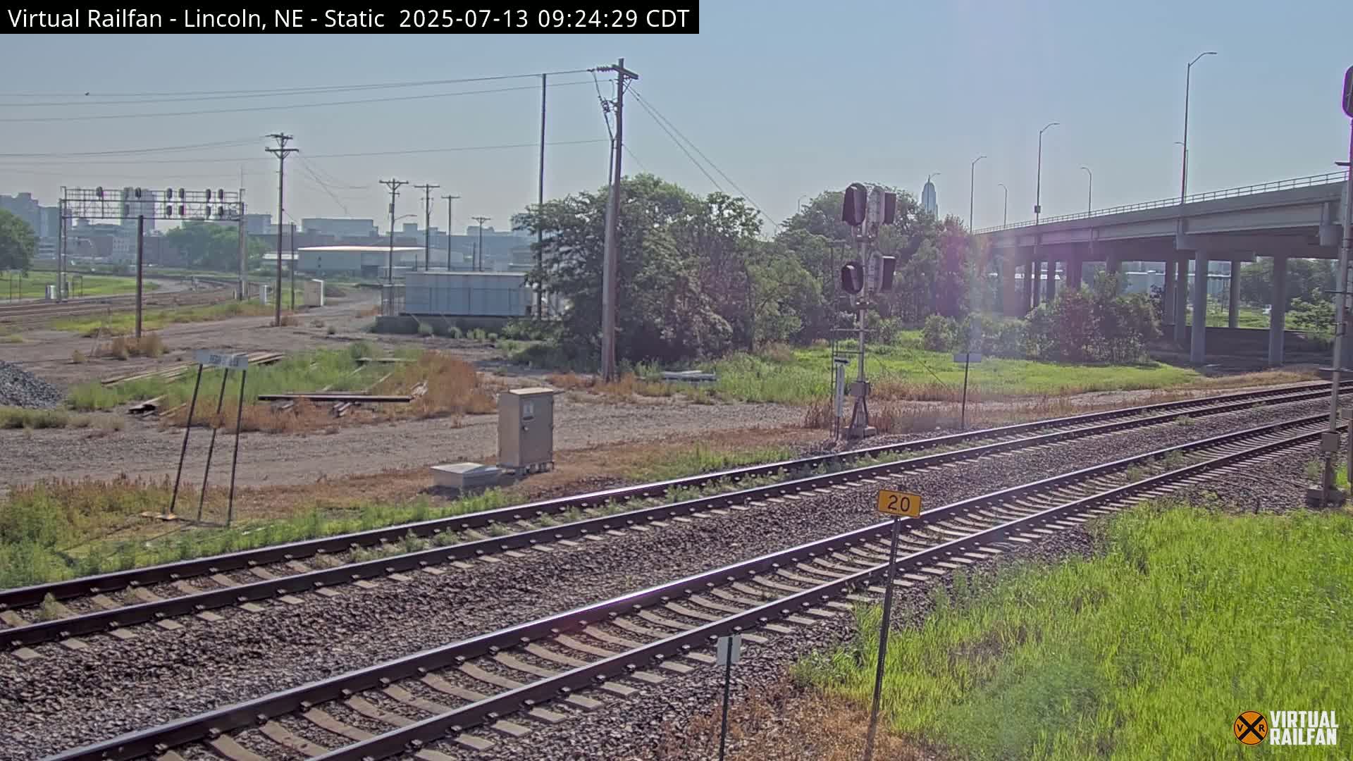 Lincoln Railroad Junction Live Cam - Lincoln, Lancaster,Nebraska, USA 