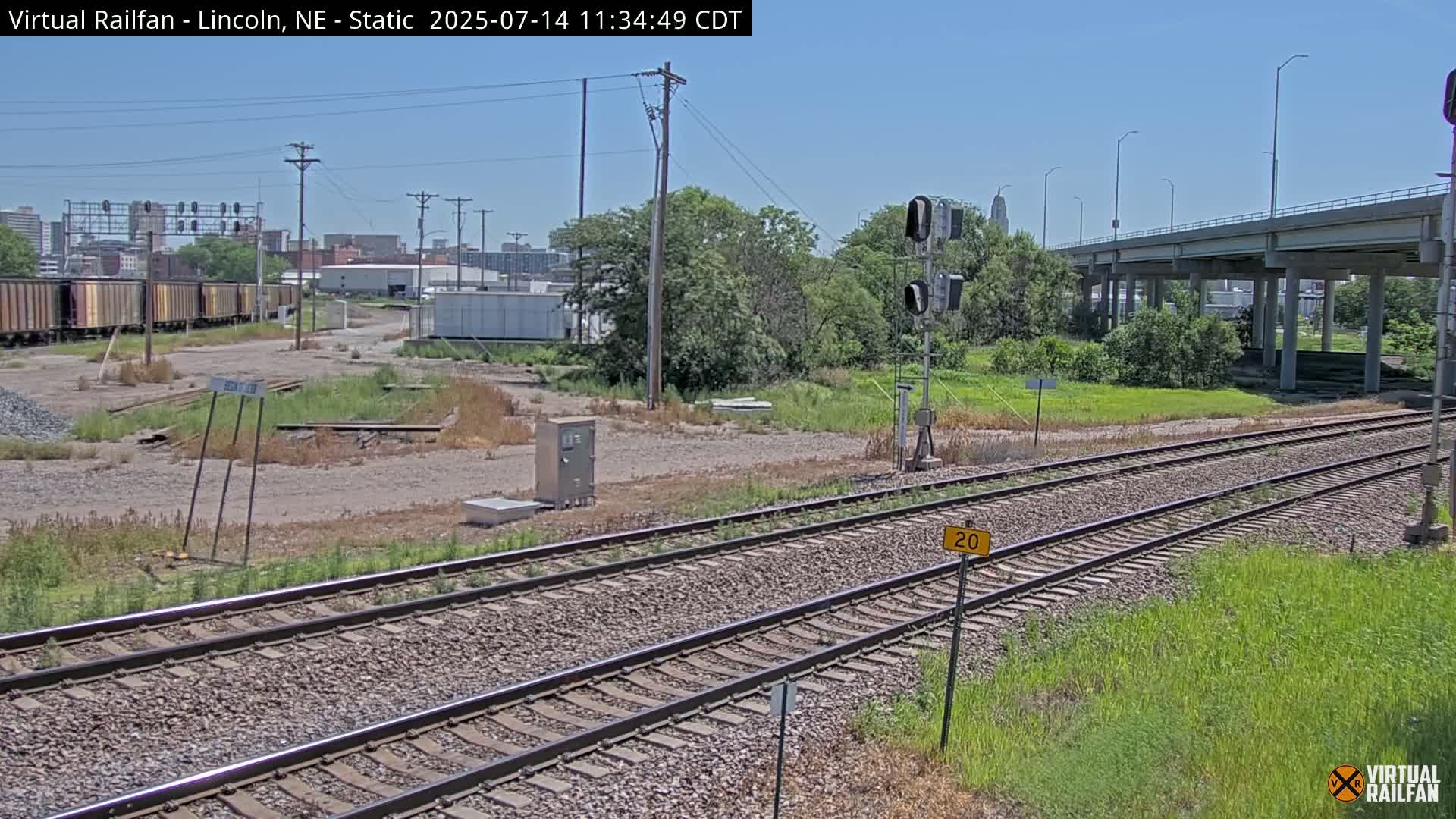 Lincoln Railroad Junction Live Cam - Lincoln, Lancaster,Nebraska, USA 