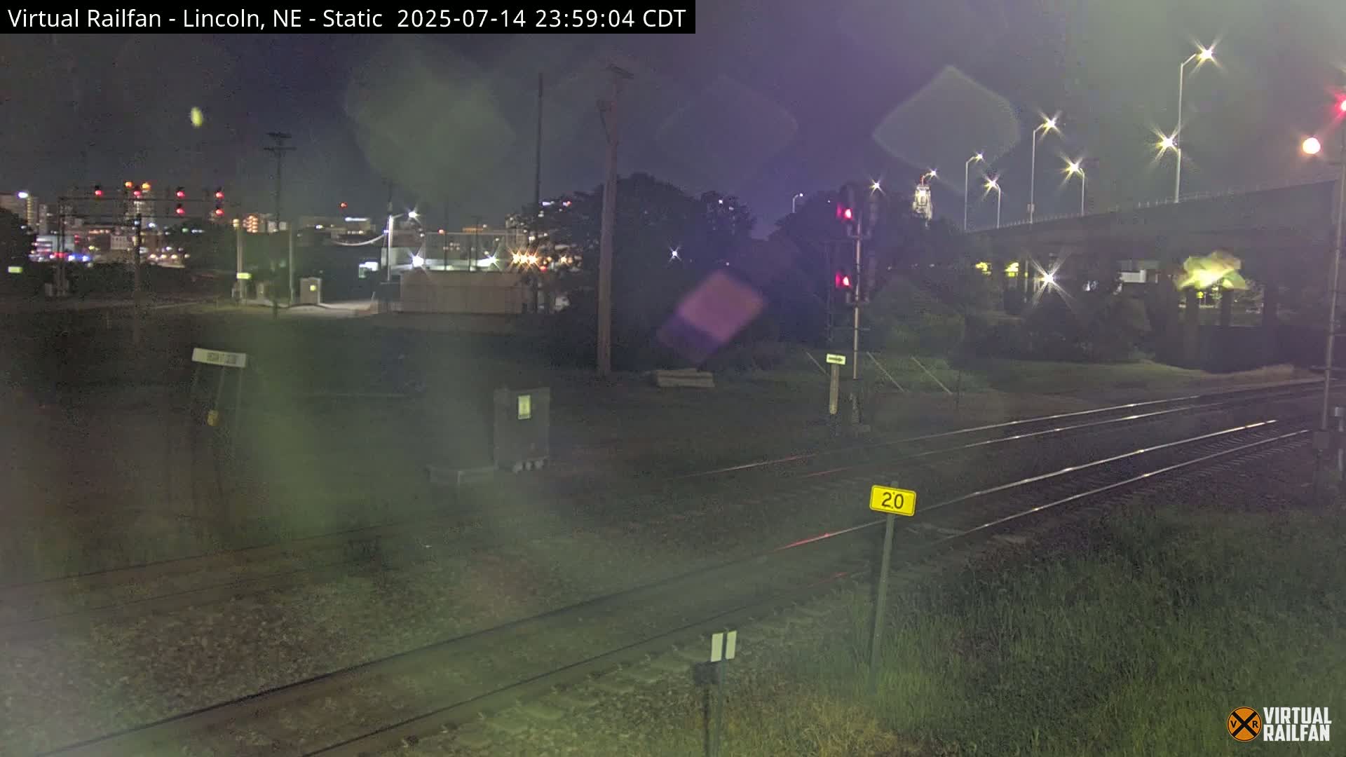 Lincoln Railroad Junction Live Cam - Lincoln, Lancaster,Nebraska, USA 