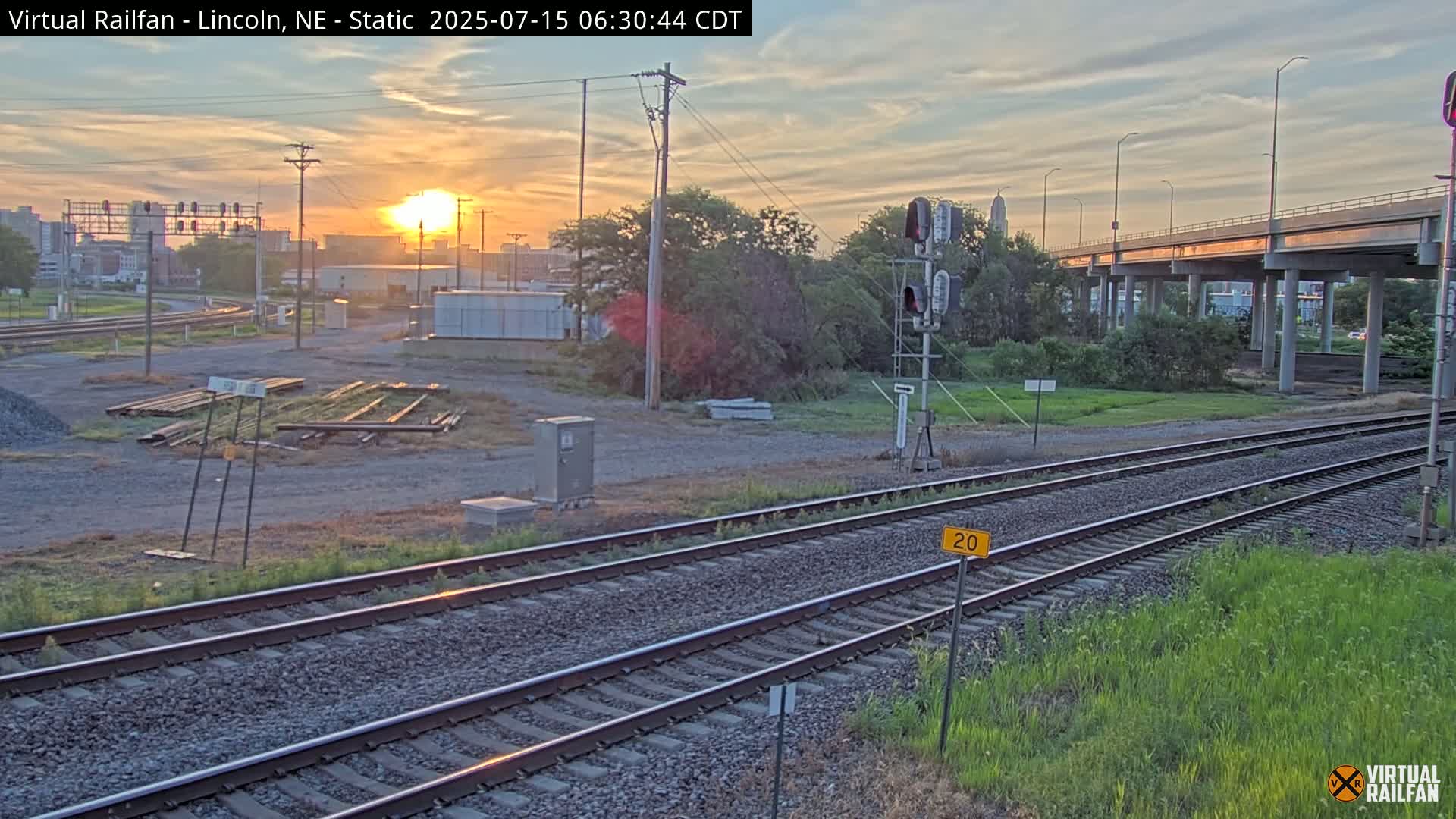 Lincoln Railroad Junction Live Cam - Lincoln, Lancaster,Nebraska, USA 