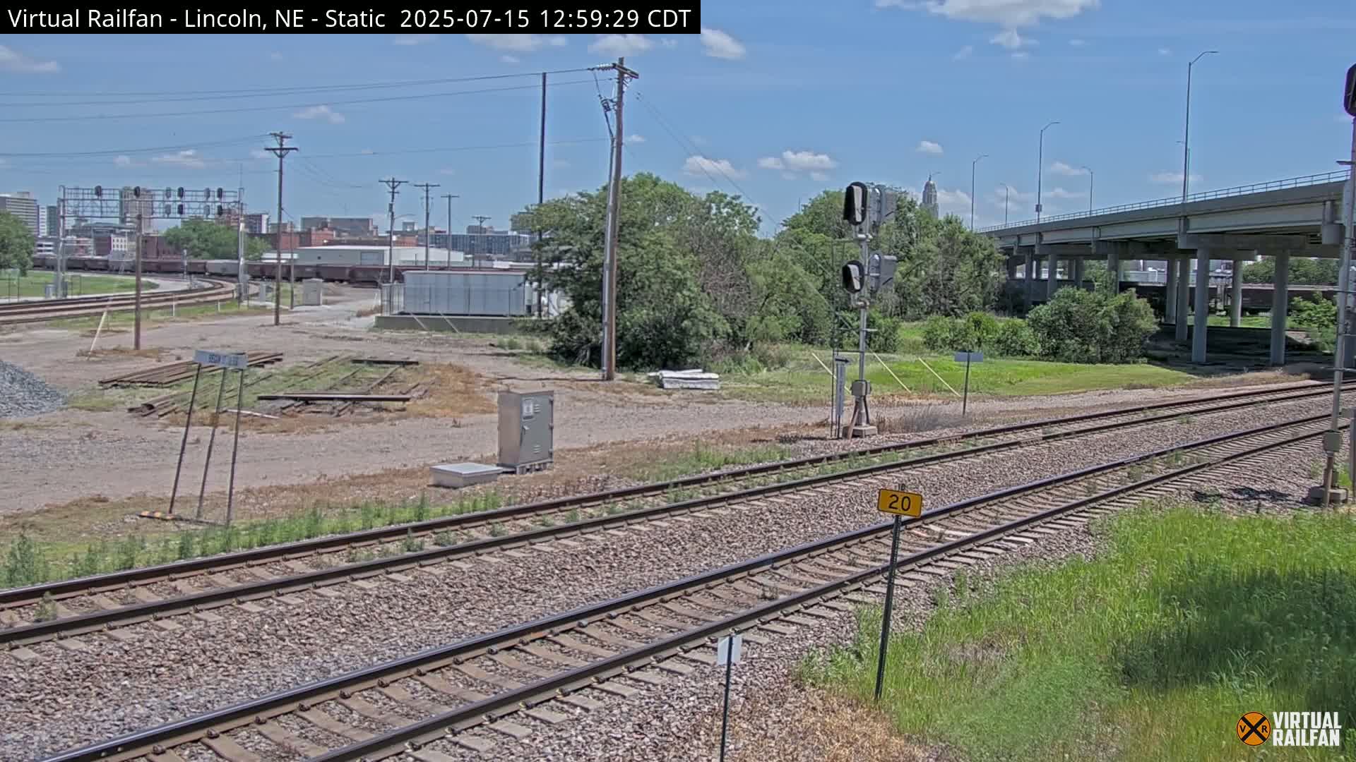 Lincoln Railroad Junction Live Cam - Lincoln, Lancaster,Nebraska, USA 