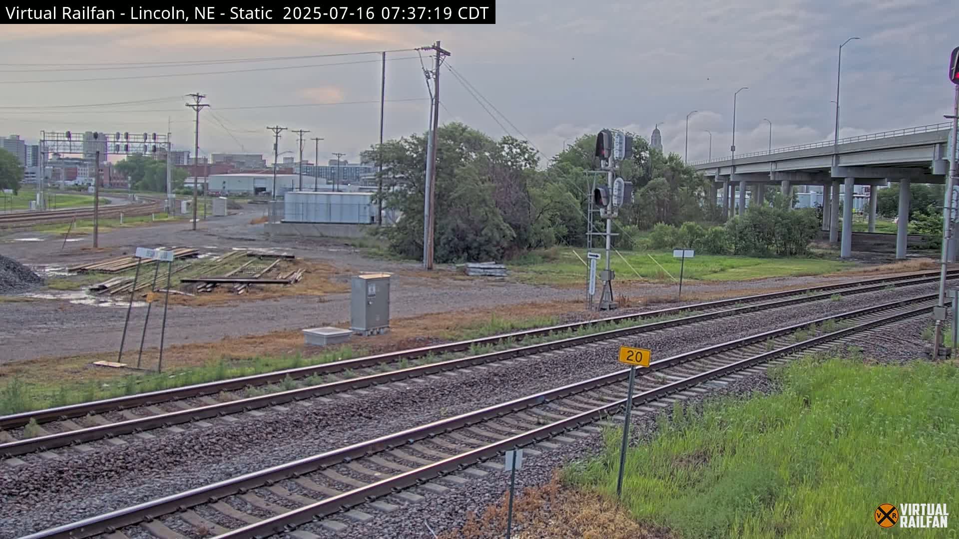 Lincoln Railroad Junction Live Cam - Lincoln, Lancaster,Nebraska, USA 