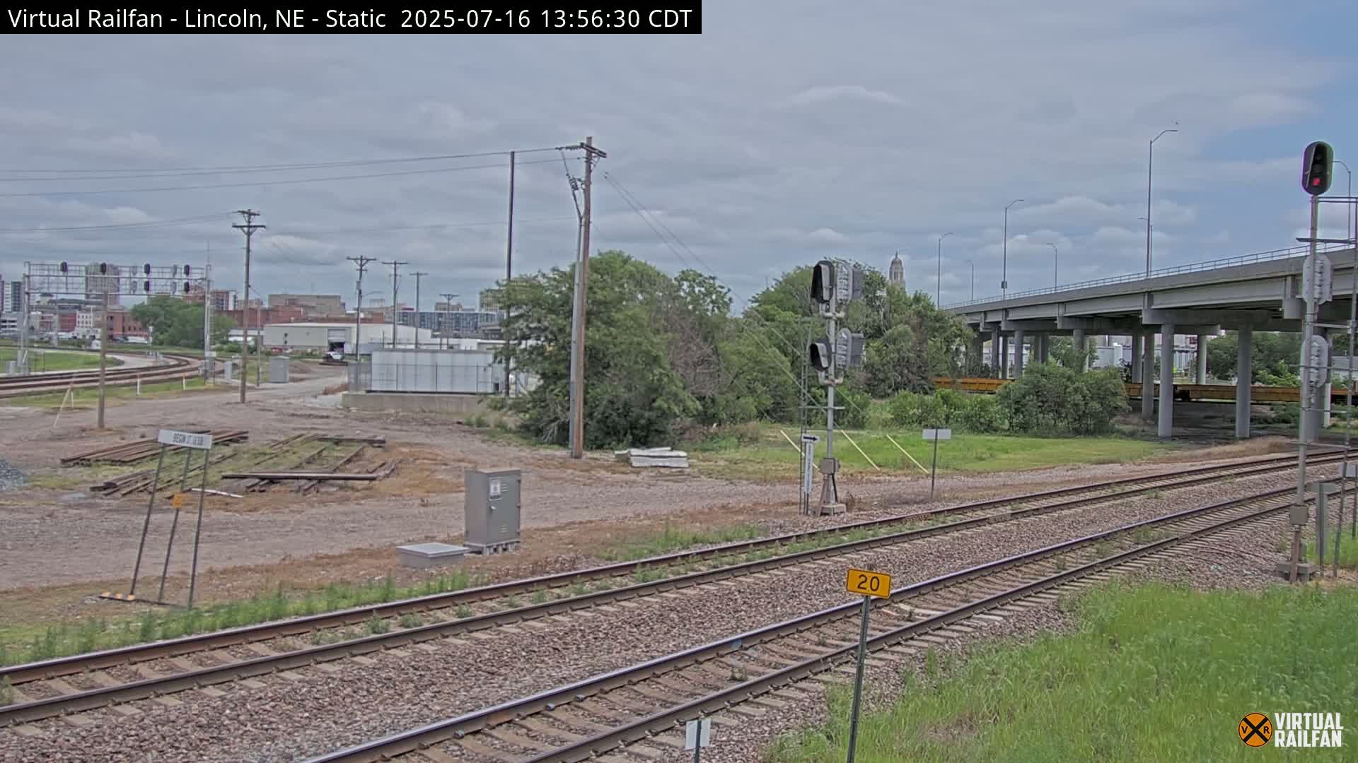 Lincoln Railroad Junction Live Cam - Lincoln, Lancaster,Nebraska, USA 