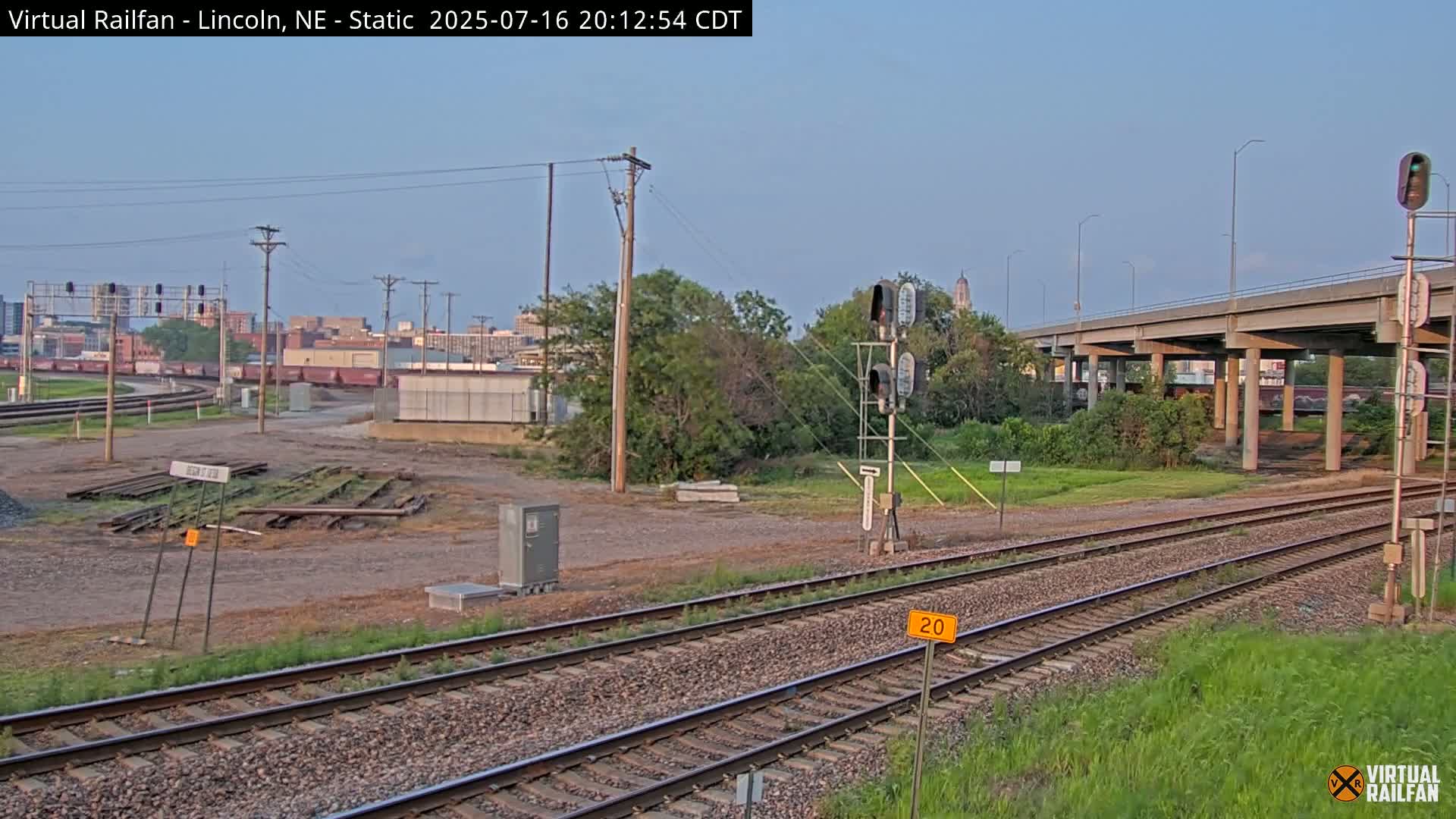 Lincoln Railroad Junction Live Cam - Lincoln, Lancaster,Nebraska, USA 