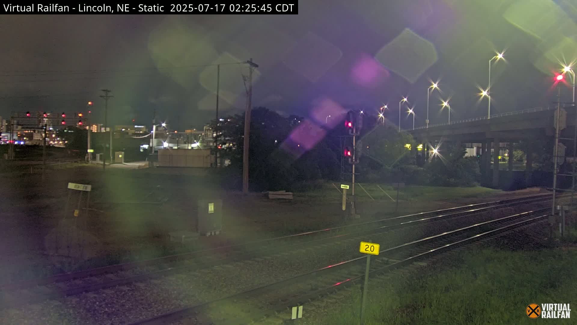 Lincoln Railroad Junction Live Cam - Lincoln, Lancaster,Nebraska, USA 