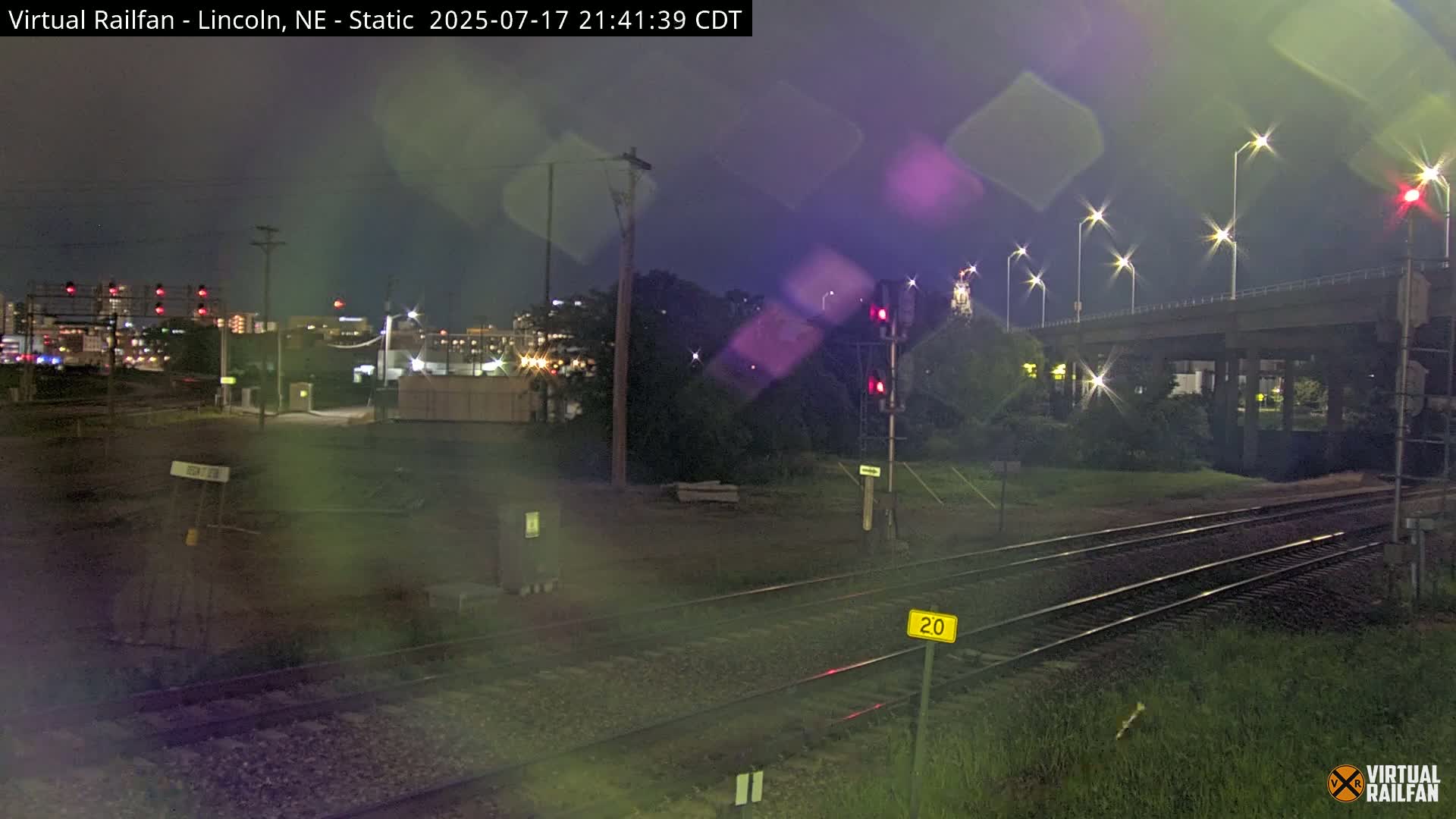 Lincoln Railroad Junction Live Cam - Lincoln, Lancaster,Nebraska, USA 