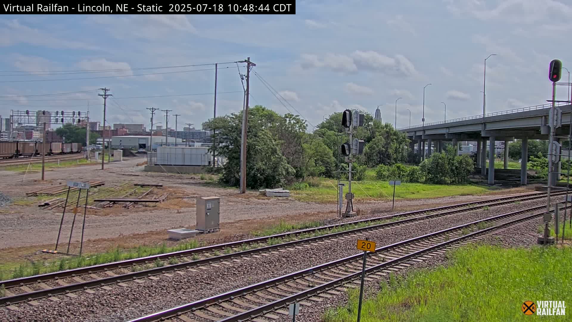 Lincoln Railroad Junction Live Cam - Lincoln, Lancaster,Nebraska, USA 